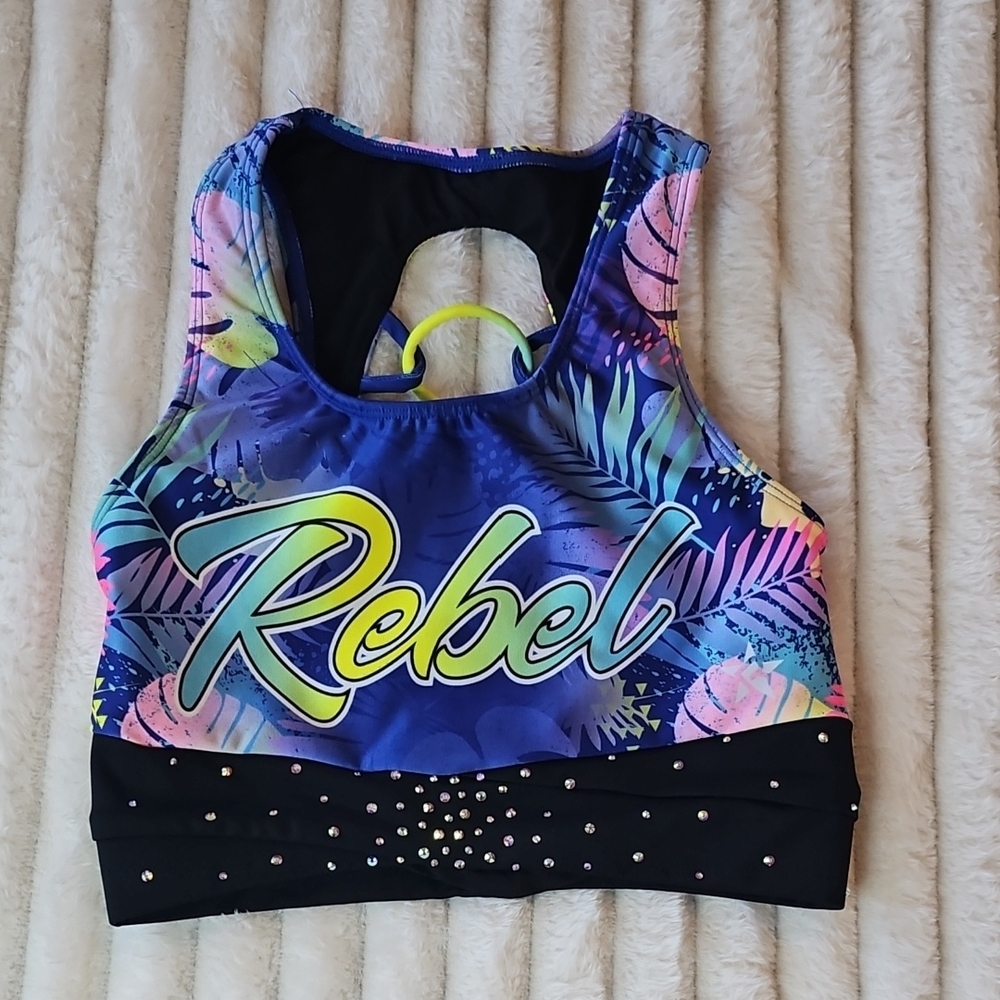 Rebel Colorful Sports Bra